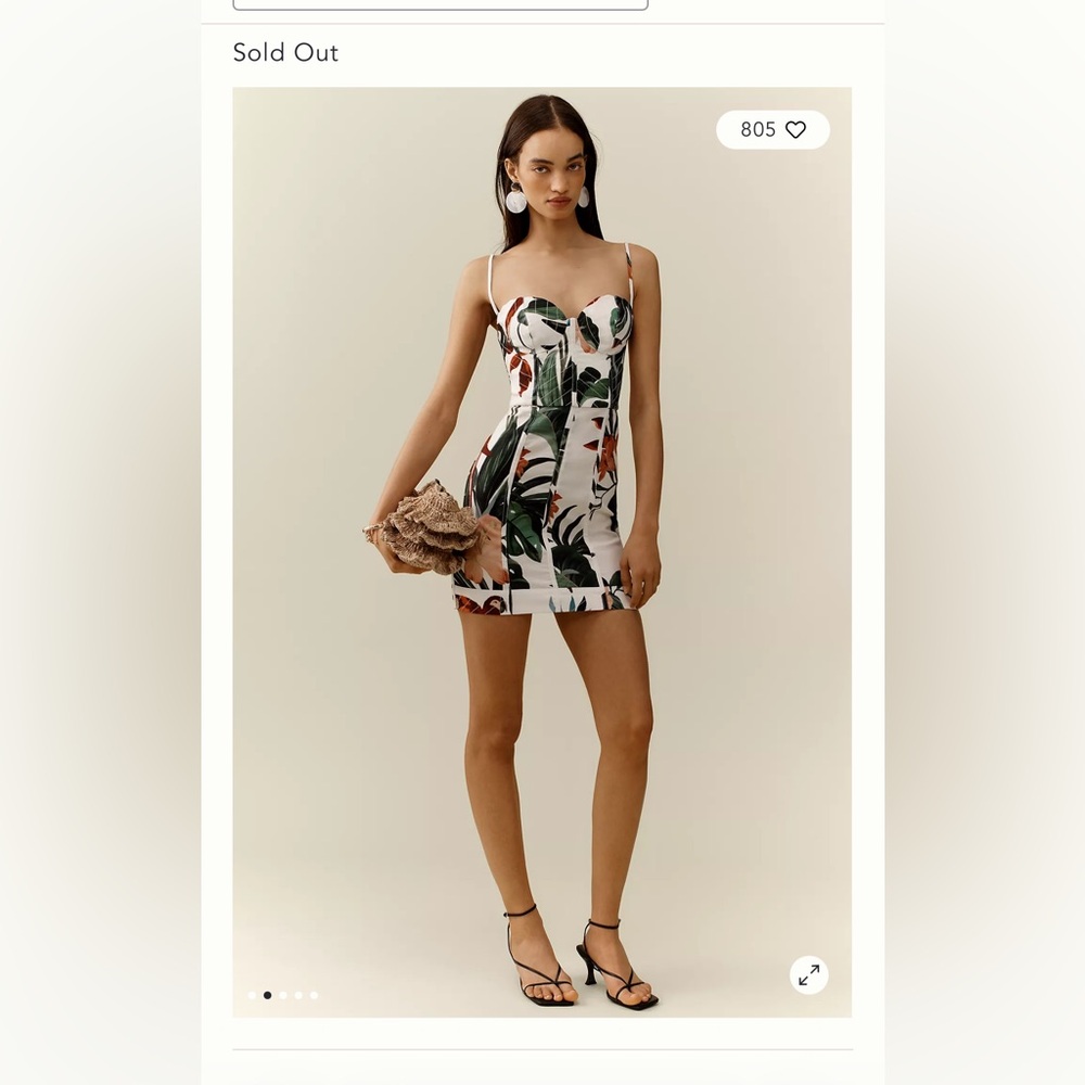 Farm Rio Midnight Macaw Fiesta Off-White Sleeveless Flower Mini Dress - Picture 3 of 14
